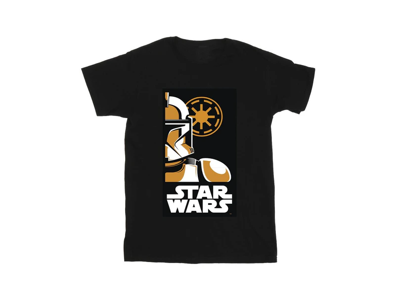 Star Wars Boys Stormtrooper Art Poster T-Shirt (Black) - BI34558