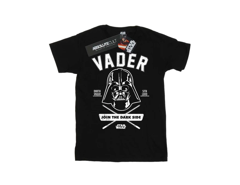 Star Wars Boys Darth Vader Collegiate T-Shirt (Black) - BI34649