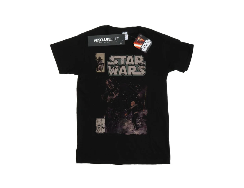 Star Wars Boys Darth Vader Duel Comic T-Shirt (Black) - BI34675