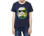 Star Wars Boys Stormtrooper Command Grafitti T-Shirt (Navy Blue) - BI34704
