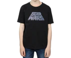 Star Wars Boys Silver Logo T-Shirt (Black) - BI34762
