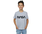 NASA Boys Modern Logo T-Shirt (Sports Grey) - BI40297