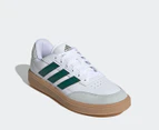 Adidas Unisex Courtblock Sneakers - White/Collegiate Green/Wonder Silver