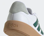Adidas Unisex Courtblock Sneakers - White/Collegiate Green/Wonder Silver