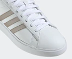 Adidas Women's Grand Court 2.0 Sneakers - White/Platinum Metallic