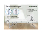 Alfordson Massage Table 3 Fold 65cm Foldable Portable Aluminium Lift Up Bed Desk