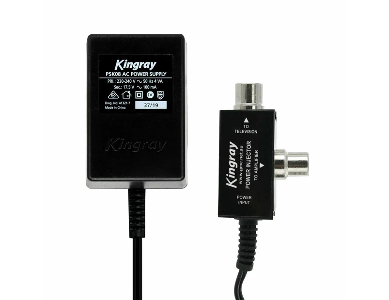 GME Kingray MATV Antenna Masthead Amplifier Power Supply 17.5V AC 100mA PSK08
