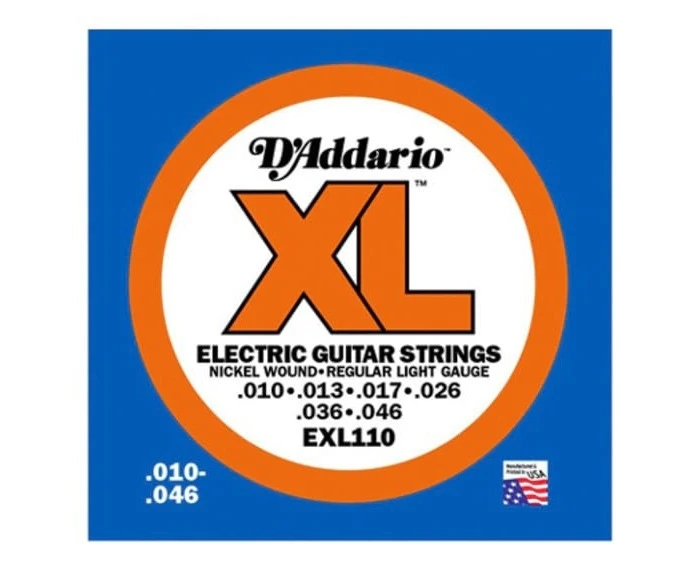 D'Addario EXL110 XL Nickel Wound Electric Guitar Strings - 10-46