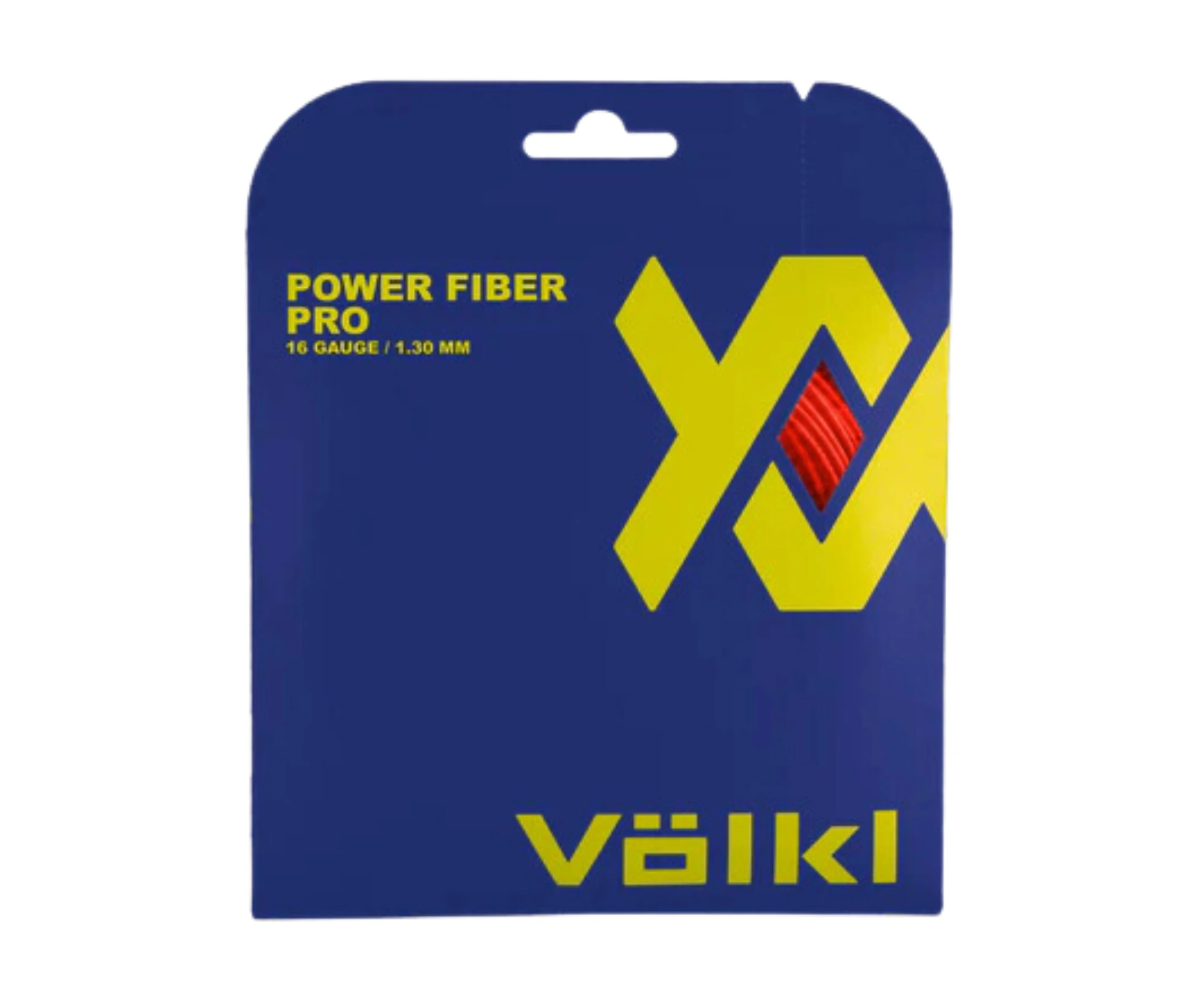 Volkl Power Fiber Pro- Lava 16g/1.30mm Tennis String - 12 M Set