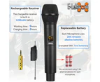 E-Lektron JAD-30K 2X12" inch Karaoke Set 1600W Powered Bluetooth TWS Speakers 2 Tunable UHF Microphones Stands