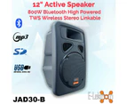 E-Lektron JAD30 12" inch Bluetooth Powered Speaker Digital TWS Sound System