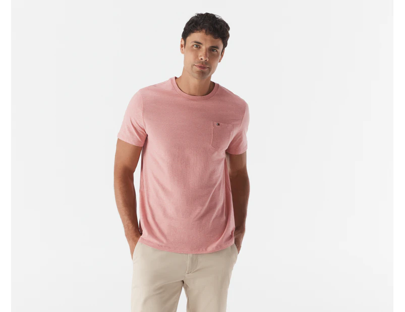 Tommy Hilfiger Men's Tommy Tee / T-Shirt / Tshirt - Pink Heather