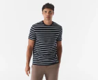 Tommy Hilfiger Men's Stretch Stripe Tee / T-Shirt / Tshirt - Desert Sky