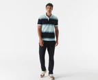 Tommy Hilfiger Men's Rugby Stripe Polo Shirt - Botanical Green