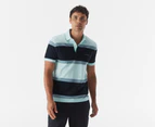 Tommy Hilfiger Men's Rugby Stripe Polo Shirt - Botanical Green