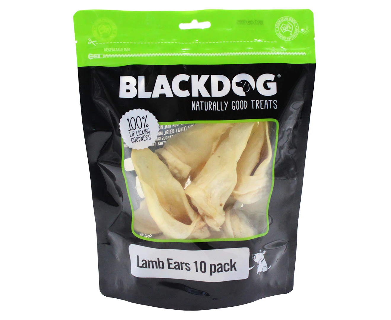 Blackdog Lamb Ears Dog Treats 10pk