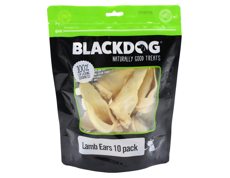 Blackdog Lamb Ears Dog Treats 10pk