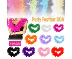 2M Feather Boa Party Dressup  Wedding Flower Strip Fluffy Craft Costume Decor Au - Black