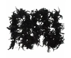 2M Feather Boa Party Dressup  Wedding Flower Strip Fluffy Craft Costume Decor Au - Black