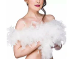 2M Feather Boa Party Dressup  Wedding Flower Strip Fluffy Craft Costume Decor Au - Black