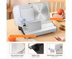 ADVWIN Meat Slicer, Electric Food Slicer with 8.6" Removable Stainless Steel Blade & Food Carriage