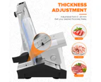 ADVWIN Meat Slicer, Electric Food Slicer with 8.6" Removable Stainless Steel Blade & Food Carriage