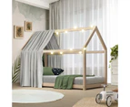 Oikiture Montessori Kids Bed Frame Wooden House Frame