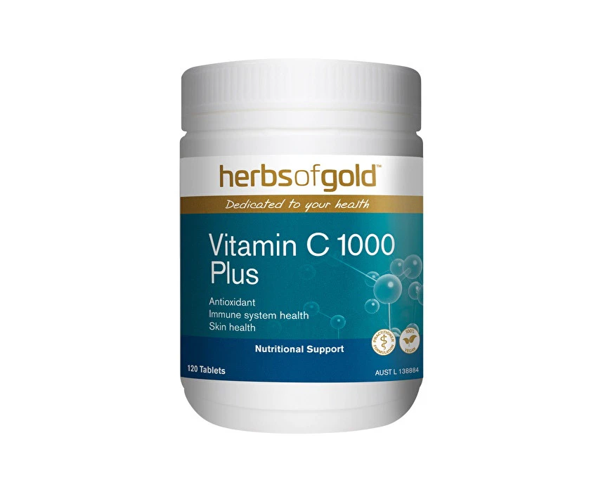 Herbs of Gold Vitamin C 1000 Plus 120 Tablets