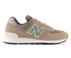 New Balance Unisex 574 Sneakers - Brown/Royal Blue