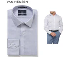 Van Heusen Euro Tailored Fit Mens Long Sleeve Shirt - Blue Stripe