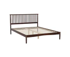 Artiss Bed Frame Queen Size Wooden Walnut VISE