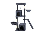 i.Pet Cat Tree 138cm Tower Scratching Post Scratcher Trees Condo House Grey