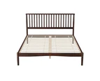 Artiss Bed Frame Queen Size Wooden Walnut VISE