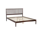 Artiss Bed Frame Double Size Wooden Walnut VISE