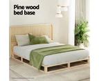 Artiss Bed Frame Queen Size Wooden Bed Base KALAM