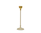 SSH COLLECTION Tear Drop 28cm Tall Single Candle Holder - 2 Tone Gold