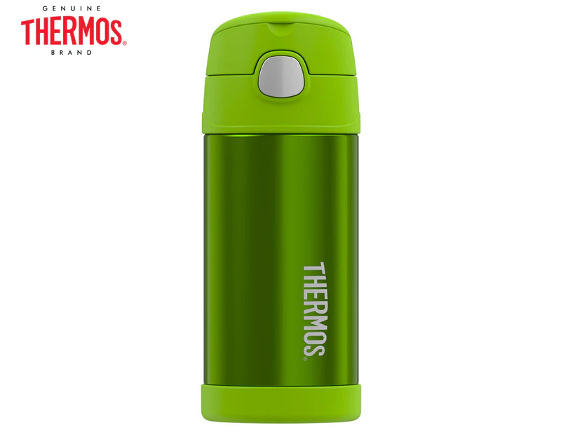 Thermos 355mL FUNtainer Stainless Steel Vacuum Insulated Drink Bottle - Lime Green