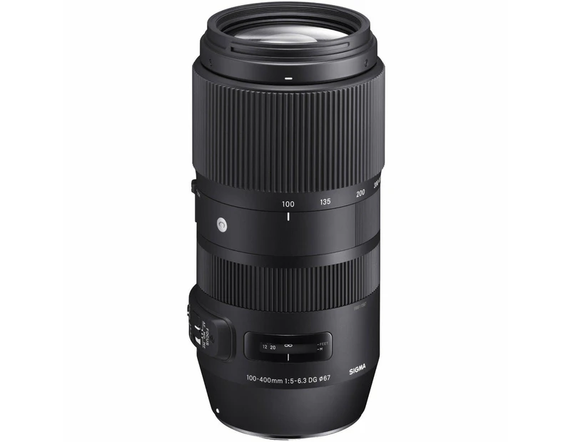 Sigma 100-400mm f/5-6.3 DG OS HSM Contemporary Lens For Nikon - Black