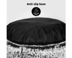 TheNapBed Replaceable Pet Bed Cover Zipper Dog Mattress Plush Washable Soft - Charcoal