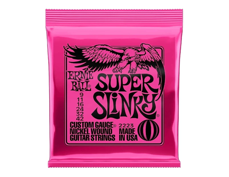 Ernie Ball 2223 Super Slinky Electric Guitar Strings Nickel Wound 9 - 42 - Single