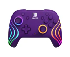 PDP Gaming Afterglow Wave Wireless Gaming Controller For Nintendo Switch Purple