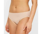 Target 2 Pack Everyday Cotton High Cut Briefs with Aloe - Brown