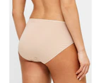 Target 2 Pack Everyday Cotton High Cut Briefs with Aloe - Brown