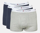Tommy Hilfiger Men's Cotton Classics Trunks 3-Pack - Dark Navy/Grey