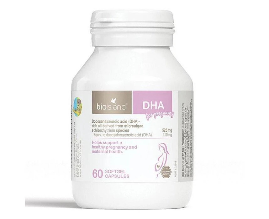 Bio Island Dha For Pregnancy 60 Capsules