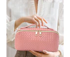 Makeup Bag Large Capacity Travel Cosmetic Bag Capacity Travel Cosmetic Bag Women Portable Travel Makeup Bag-Pink