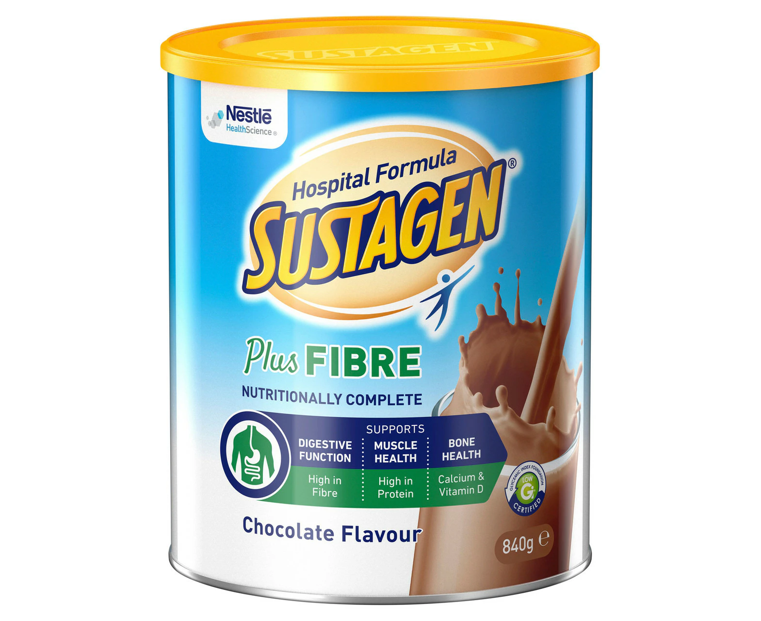 Sustagen Hospital Formula Active Plus Fibre Chocolate 840g