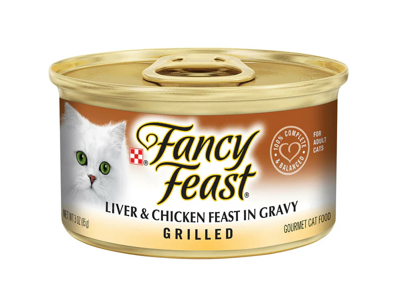 Fancy Feast Grilled Liver & Chicken Feast In Gravy Wet Cat Food 85G