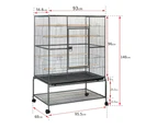 YES4PETS 140 cm Large Bird Cage Parrot Budgie Aviary With Stand
