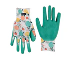 4x Cyclone Fruit Patterned Gardening/Household Non Slip Grip Gloves Pair Large